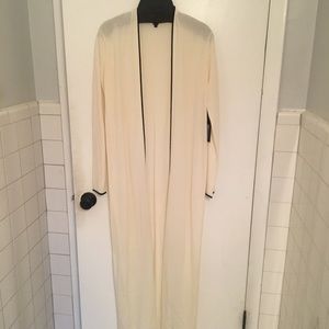 Worth New York Cream Duster Cardigan